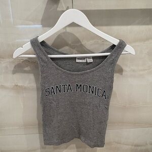 PacSun Heather Gray Santa Monica Tank Top